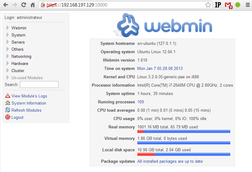 Webmin Ubuntu